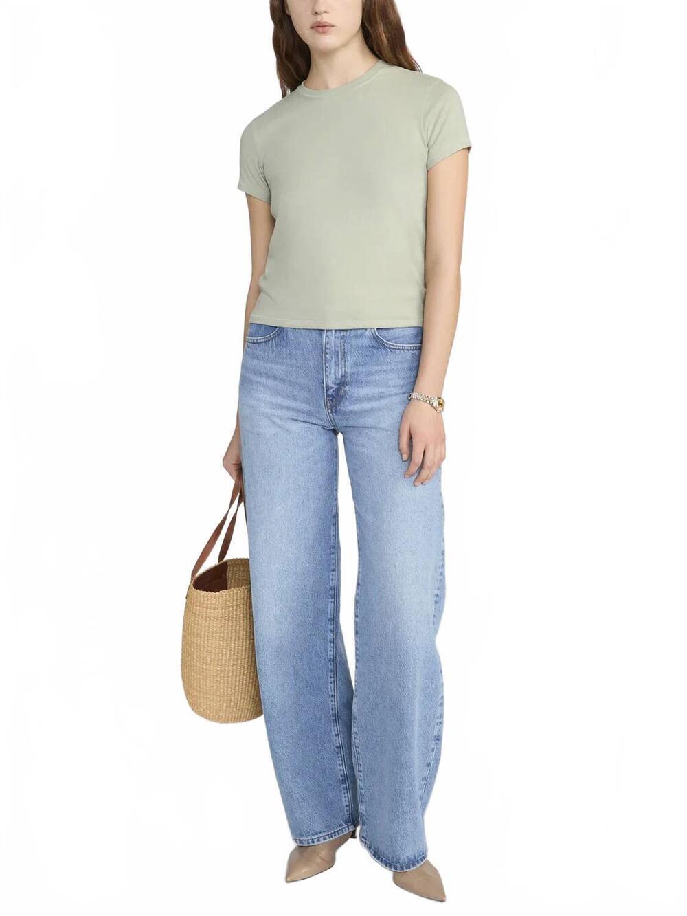 NEW FRAME women's vintage baby top in sage